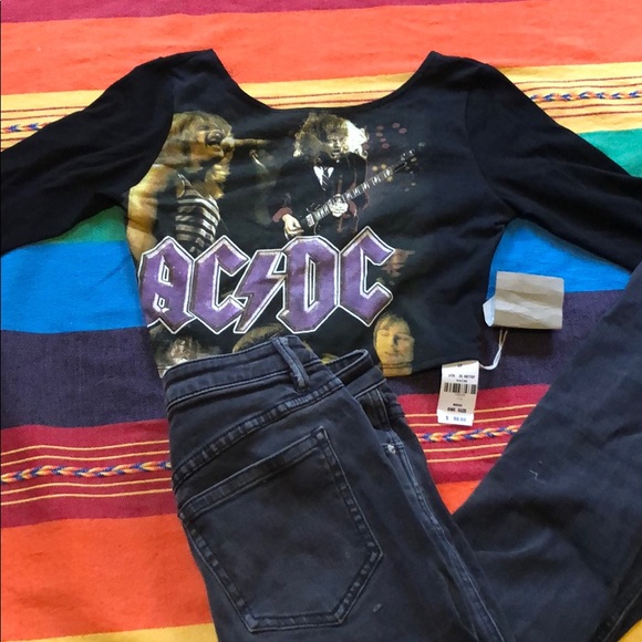 LF Tops - LF Furst of a Kind AC/DC crop LF Tops - LF Furst of a Kind AC/DC crop